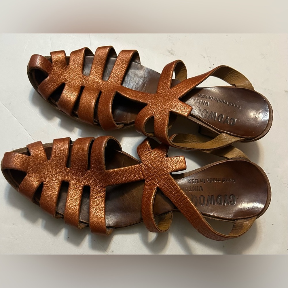 Cydwoq Women's vintage Brown Strappy Sandals size 35/5 - Picture 4 of 6
